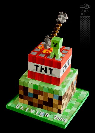 Minecraft - Cake by Marie-Josée 