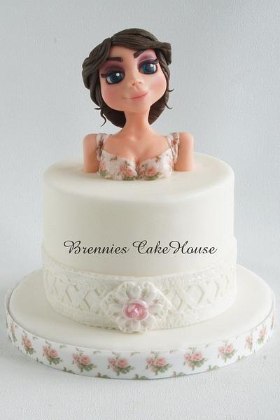flower girl - Cake by Brenda Bakker