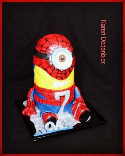 Spiderman Minion  - Cake by Karen Dodenbier