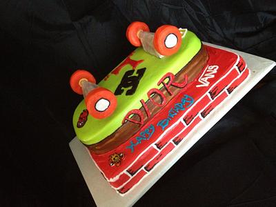 Skateboard Birthday - Cake by Dee