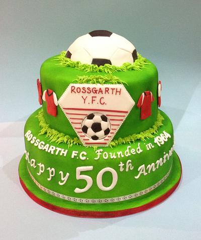 Football club anniversary cake - Cake by Rachel Bosley 