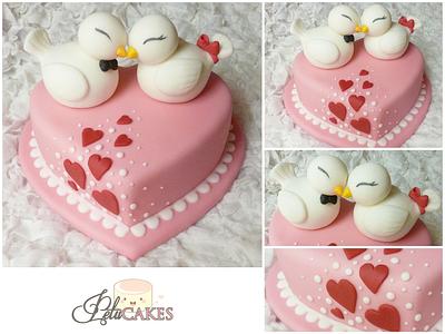 Doves in love - Cake by Petra Krátká (Petu Cakes)