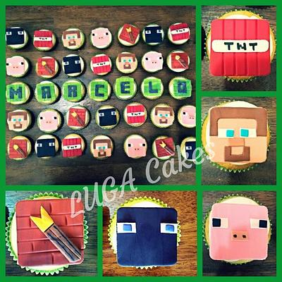 Minecraft cupcakes  - Cake by Luga Cakes