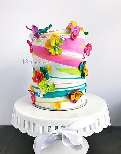 Wrapped in Color - Cake by Dozycakes