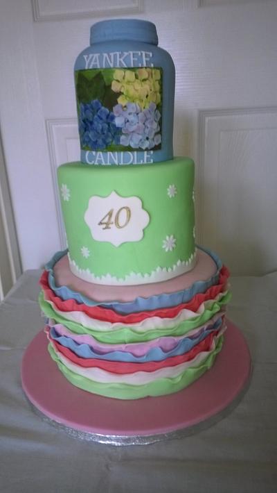 40th birthday cake - Cake by Combe Cakes