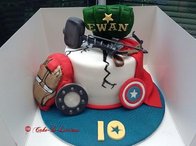 Avengers cake - Cake by Sweet Lakes Cakes