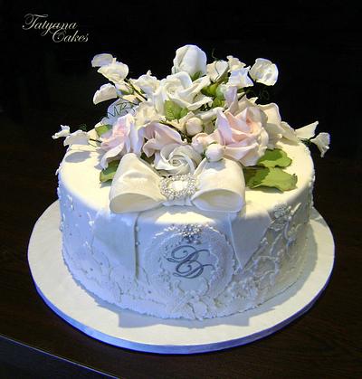 Small wedding cake - Cake by Tatyana Cakes