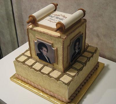 Bar Mitzvah Centerpiece - Cake by Cheryl
