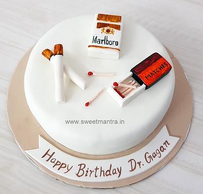 Marlboro Cigarette cake - Cake by Sweet Mantra Homemade Customized Cakes Pune