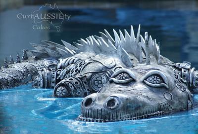 Steampunk Crocodile/ Alligator - Cake by CuriAUSSIEty  Cakes