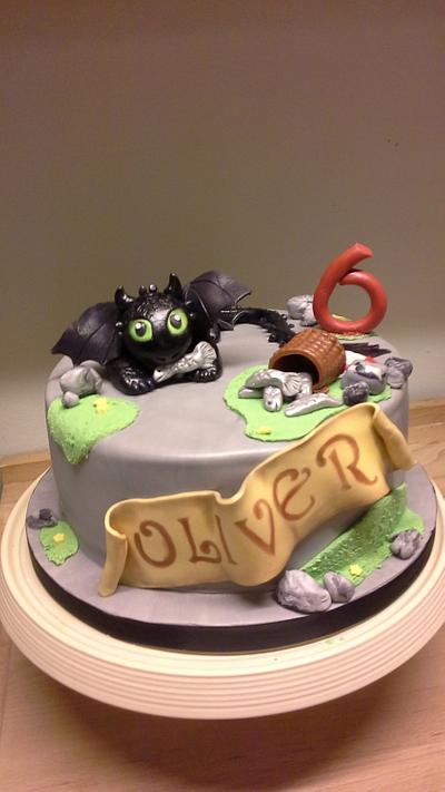 How to train your dragon ..... toothless - Cake by Shell at Spotty Cake Tin