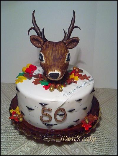 The Bake More: Groom's Deer Head Cake (or is it a Buck or Stag Head?) - See  how it was made.