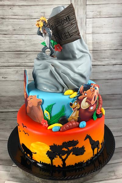 Lion King’s Pride Rock  - Cake by Infinity Sweets