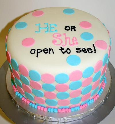 Gender Reveal Cake :) - Cake by ArtisticIcingCakes