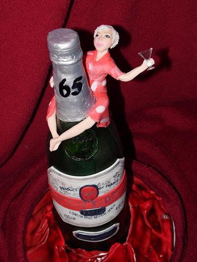 3D Bottle of Pernod  - Cake by emma