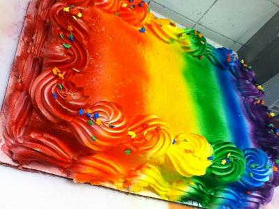 Rainbow Birthday  - Cake by cakes by khandra