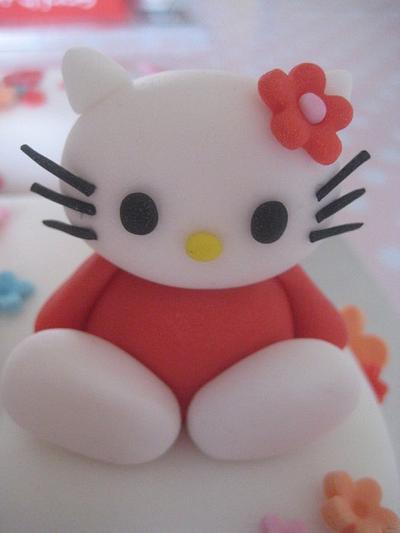 Hello Kitty no 6 birthday cake & cupcakes - Cake by Sugar Sweet Cakes