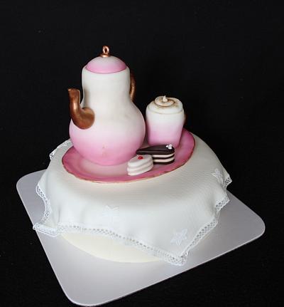 Coffee pot, coffee and cakes - Cake by Anka