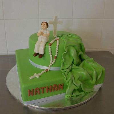 Communion boy Cake - Cake by Une Fille en Cuisine