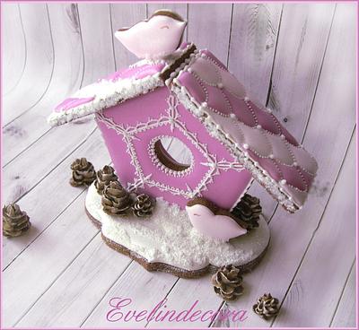 Icing cookies: Gingerbread house - Cake by Evelindecora