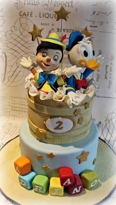 Pinocchio and Donald Duck - Cake by Sabrina Di Clemente