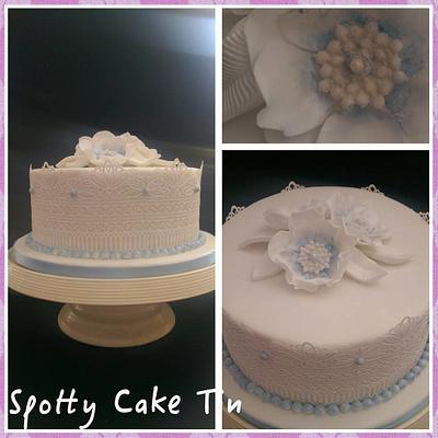 Pearl Anniversary cake - Cake by Shell at Spotty Cake Tin