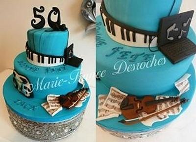 Music themed cake - Cake by Marie-France