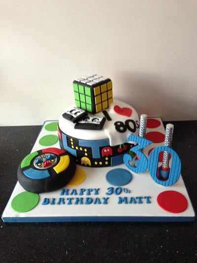 80's themed - Cake by Donnajanecakes 