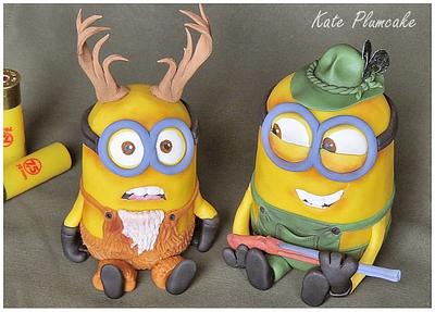 Minion hunter and stag - Cake by Kate Plumcake