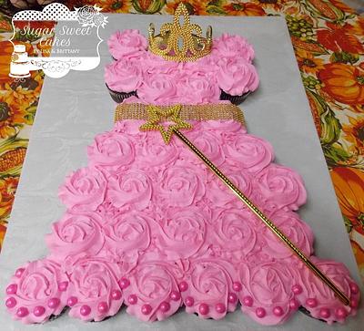 Gold Princess Dress - Cake by Sugar Sweet Cakes