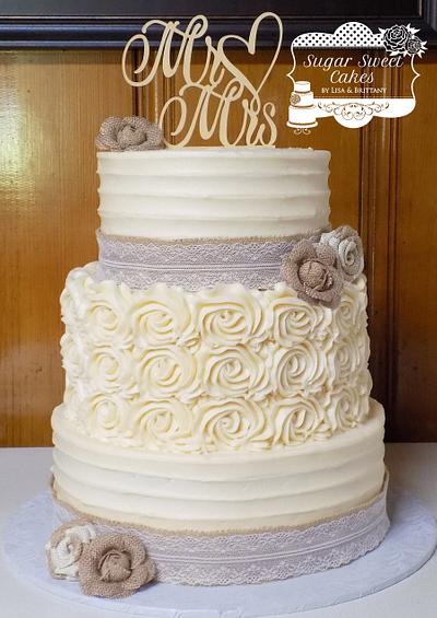 Country Wedding - Cake by Sugar Sweet Cakes