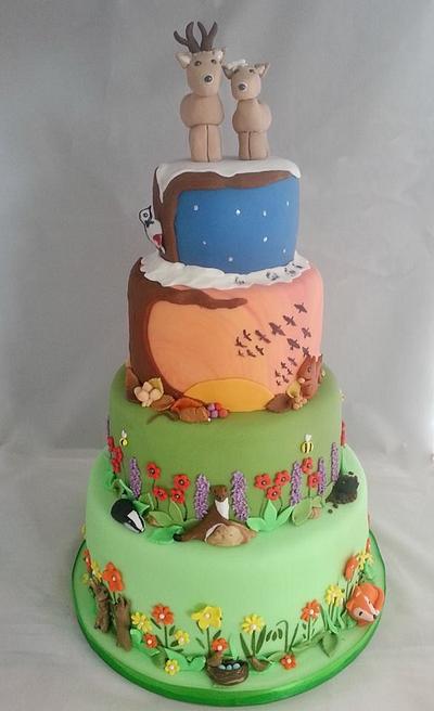Seasons of the year wedding cake - Cake by Natalie's Cakes & Bakes