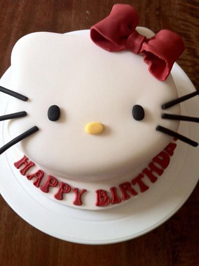 Carved Hello Kitty  - Cake by Craftolicious