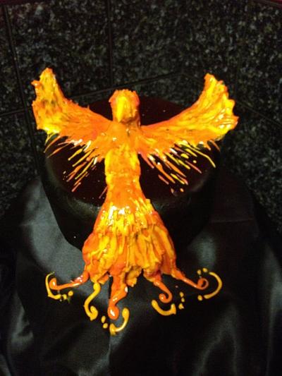 Phoenix rising - Cake by Carole Wynne