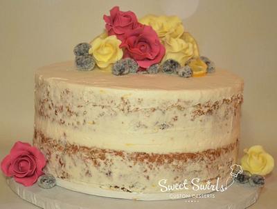 Lemon Bluchinni Naked Cake - Cake by Sweet Swirls by Viv
