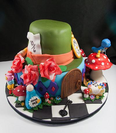Vintage Alice in Wonderland - Cake by Oh My Cake Designs