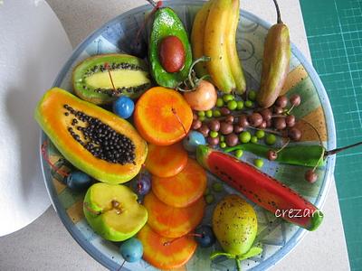 Marzipan Fruits and vegetables - Cake by john 