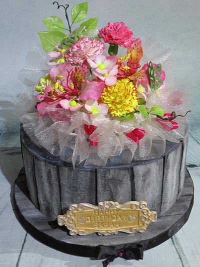 Rustic and Ruffles - Cake by Nancy T W.
