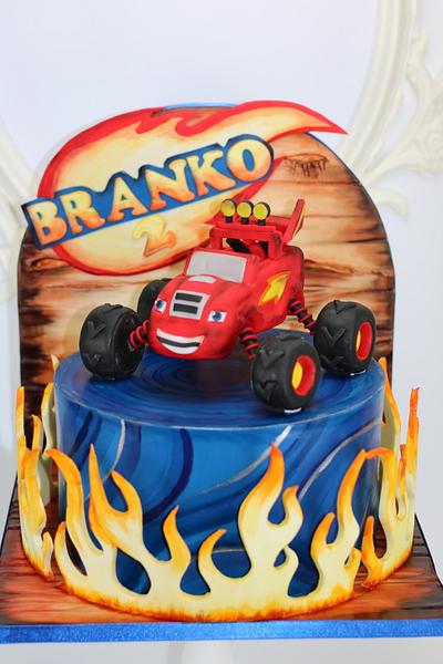 Blaze cake for kids - Cake by Brana