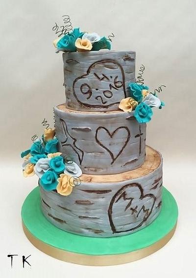wedding cake - Cake by CakesByKlaudia