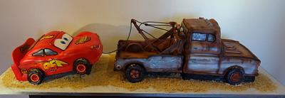 Mater and McQueen - Cake by Cake Heart