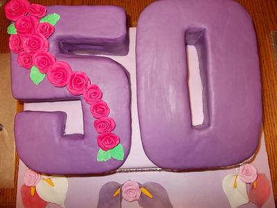 50th birthday cake - Cake by David Mason