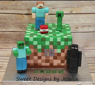 Jaden's 10th - Cake by SweetdesignsbyJesica