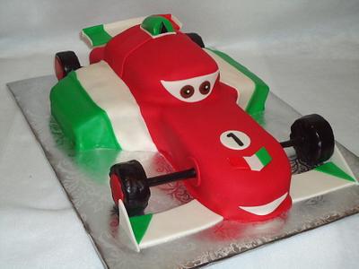 Franchesco from Cars 2 - Cake by Kim Leatherwood