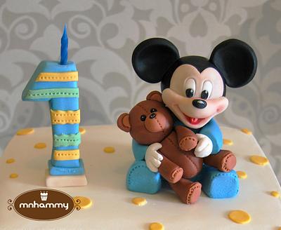 Baby Mickey - Cake by Mnhammy by Sofia Salvador