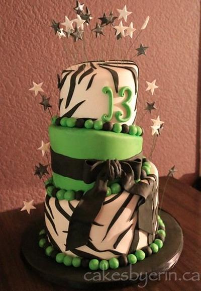 Topsy Turvy 13th Birthday Cake - Cake by erinCA
