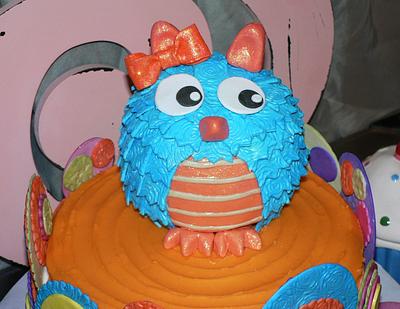 Birthday Owl - Cake by Kendra's Country Bakery