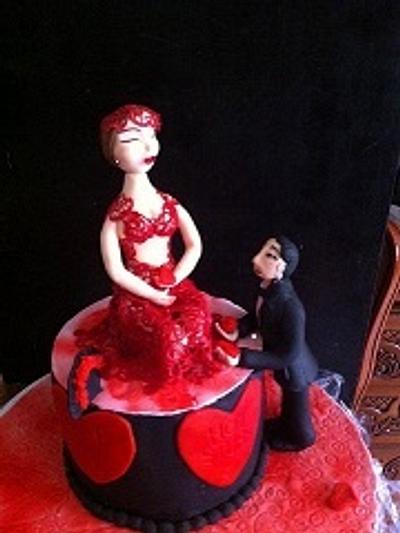 Saint Valentin - Cake by melouka