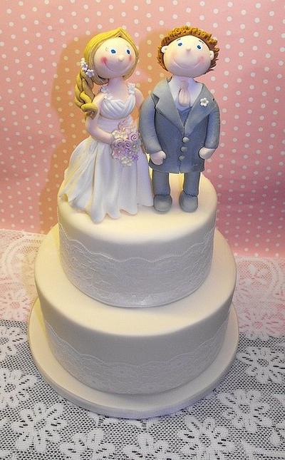 Novelty Topper Wedding Cake - Cake by Melissa's Cupcakes