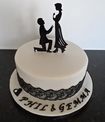 Silhouette - Cake by Kathy 